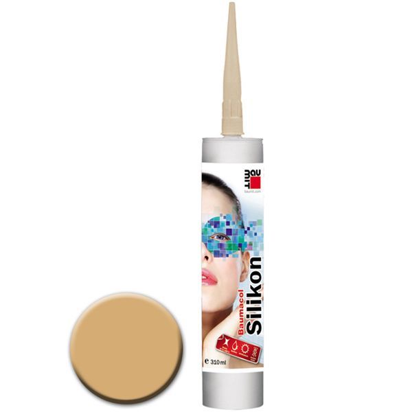 Герметик Baumit Baumaсol силиконовый санитарный 310 мл кэмел