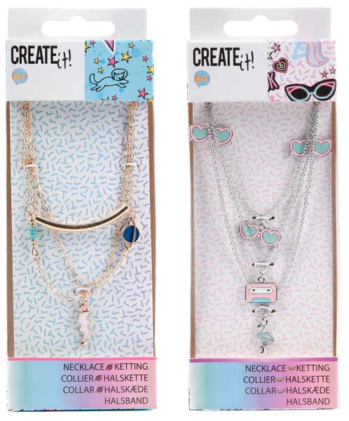 Підвіска на ланцюжку CREATE IT! Багатошарова з кулонами в асортименті 6789307