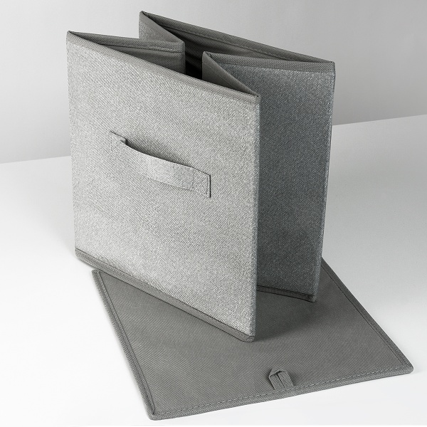 Ящик для зберігання MVM TH-08 GRAY 280x280x280 мм