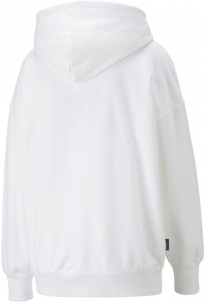 Джемпер Puma DOWNTOWN OVERSIZED GRAPHIC HOODIE TR 53836302 р. XL білий