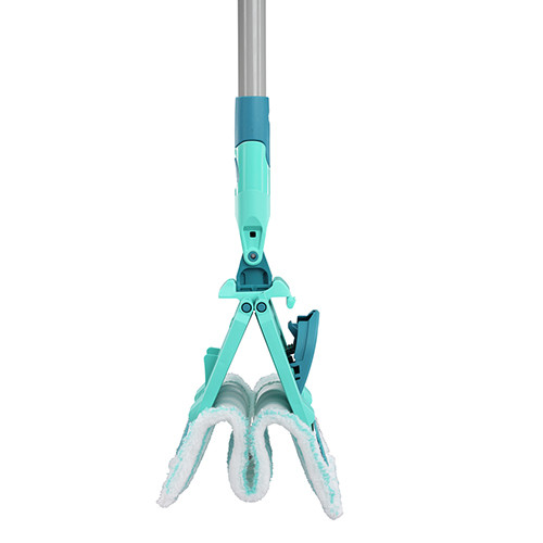 Комплект швабра и ведро с механическим отжимом для уборки Leifheit Combi M Evo 33 см бирюзовый