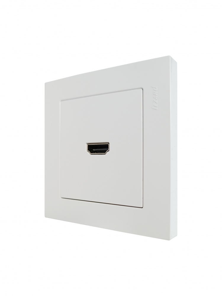 Механизм розетки HDMI Lezard Vesna белый 742-0288-203