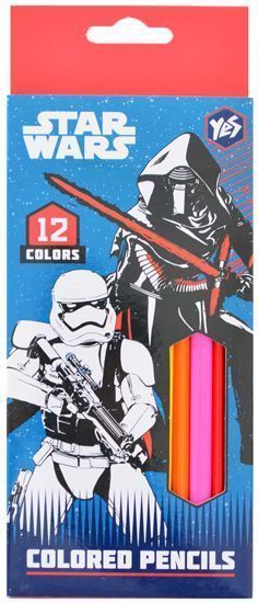 Олівці кольорові Star Wars, 12 шт. YES