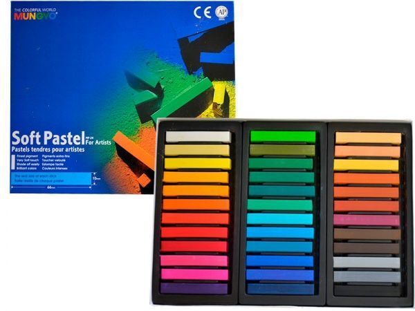 Пастель суха професійна, м'яка Mungyo 94100665 36 кольорів