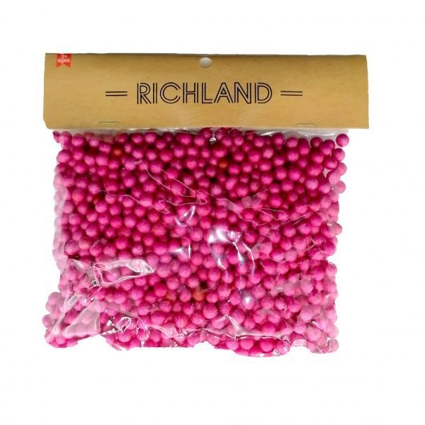 Декоративний виріб Великі пінопластові кульки бордові Річ-Ленд