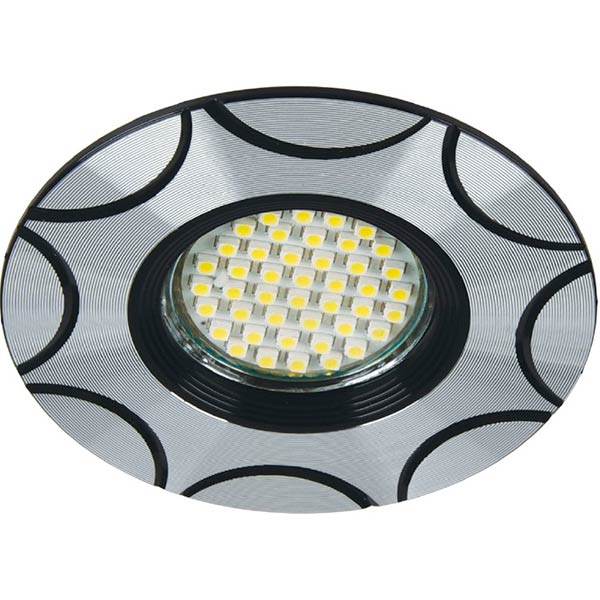 Светильник точечный LightMaster GU5.3 серебряный DL6229 срібло 