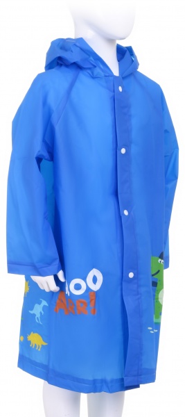 Дождевик для мальчика Susino Динозавры р.110 голубой RP213 L (110-125) 