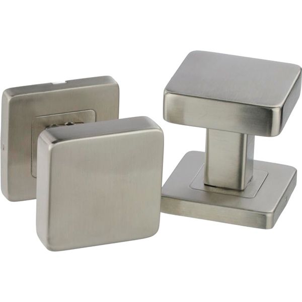 Ручка на розетке Comit Square нержавеющая сталь