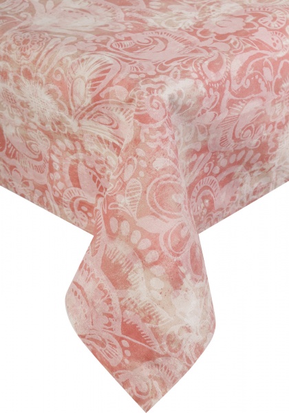 Скатерть Paris Вензель 133x180 см терракот La Nuit 