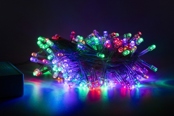 Электрогирлянда линейная Девилон разноцветная 050536 светодиодная (LED) 180 ламп 