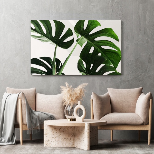 Картина на холсте Листья монстеры 110x80 см WS Holst 14082212 