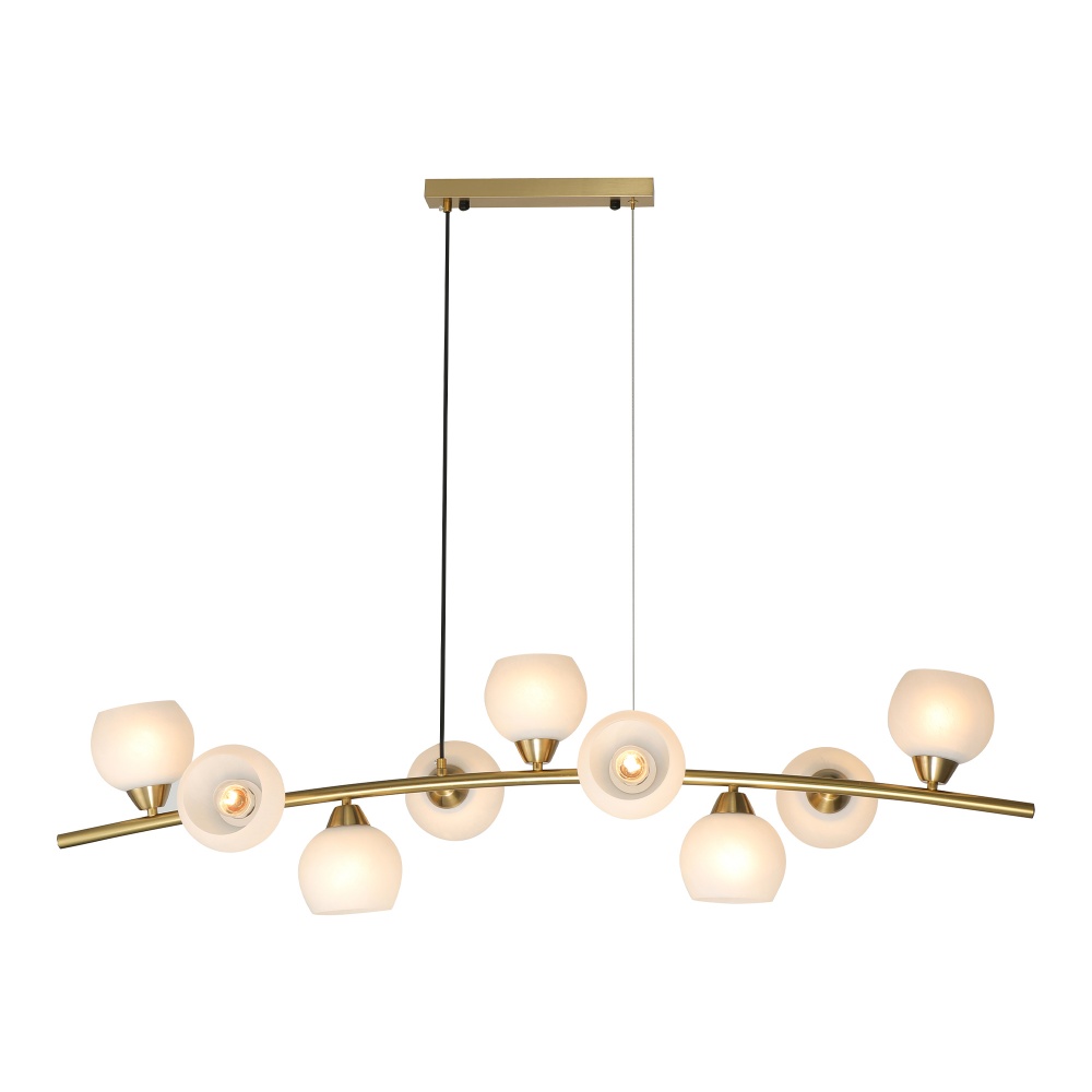 Люстра підвісна Miorro Magnolia 1200x330x900 мм 9x40 Вт E27 мідь 51-311-181