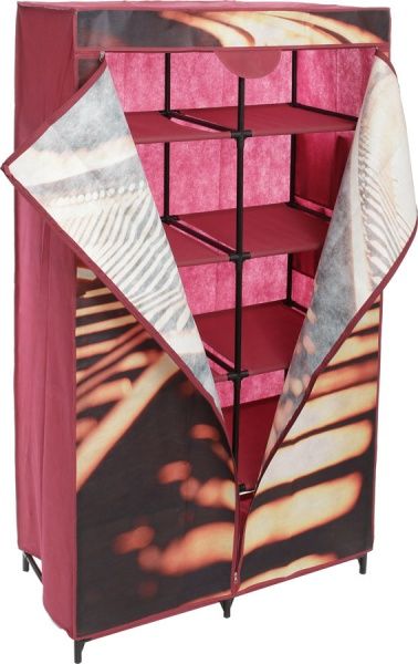 Гардероб текстильный Railway 1560х870х460 мм красный 