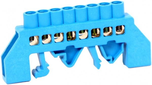 Шина нулевая на DIN-рейку универсальная  E.next (e.bsi.pro.2.8) в изолированном корпусе p0650012