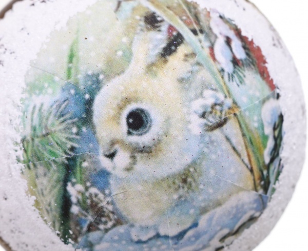 Шар новогодний Символ года-декупаж d 80 мм в ассортименте