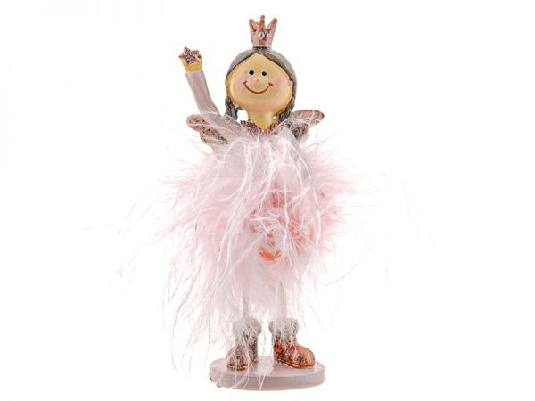 Фигурка декоративная Ангел розовый 10,5 см 192-123 Lefard
