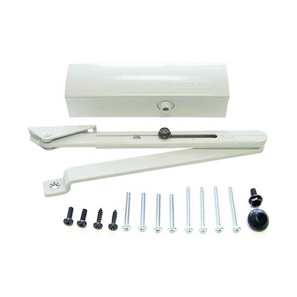 Доводчик дверной Geze TS 1500 с коленной тягой H.O. белый 80 кг