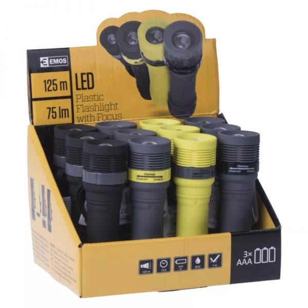 Фонарик Emos LED 125Lm с фокусом P4703 