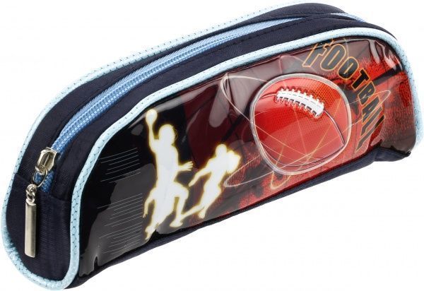 Пенал Футбол HS-9869 синийкрасный