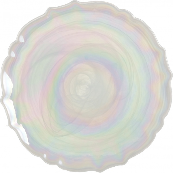 Блюдо Icequeen 27,5 см блискучий ірис Dekor Cam 