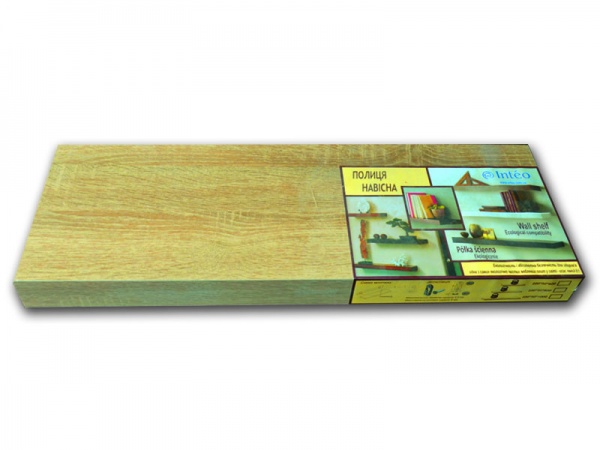 Полиця Inteo для дому Лайн 600x50x200 мм дуб тахо 