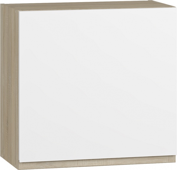 Шкаф верхний под вытяжку МС Джетта 60х57,7х31,7 см, белый бриллиант/дуб сонома Грейд