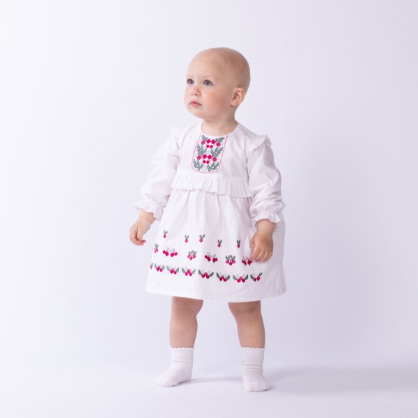 Платье Эдельвика р.80 белый 115-21/00 