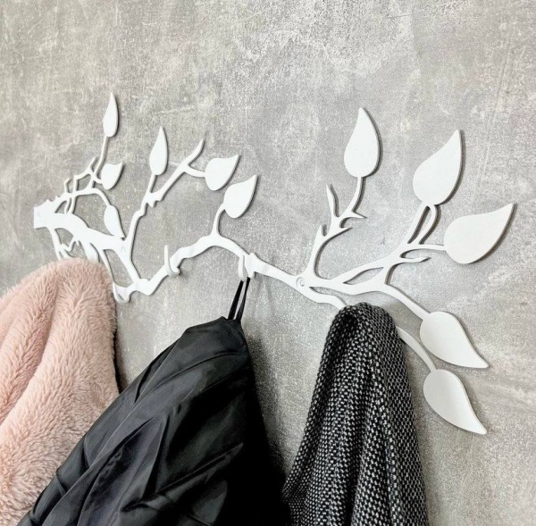 Вішалка декоративна Гілка з листям 40х15 см