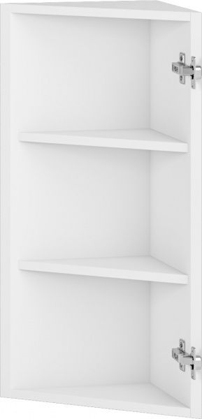 Шафа верхня кутова 300x720x300 мм білий 