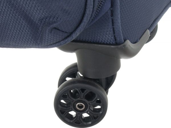 Чемодан UP! (Underprice) N1118 синий с принтом 58х40,5х19/22+5 см 