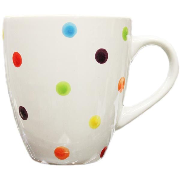 Чашка керамическая Горошек 400 мл