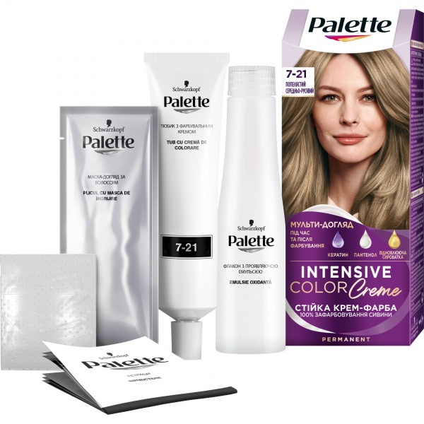 Краска для волос Palette Интенсивный цвет 7-21 Пепельный средне-русый 115 мл