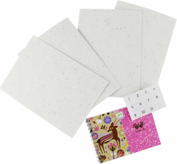 Художественный комплект Djeco Рисование цветным песком Чудеса леса DJ08662