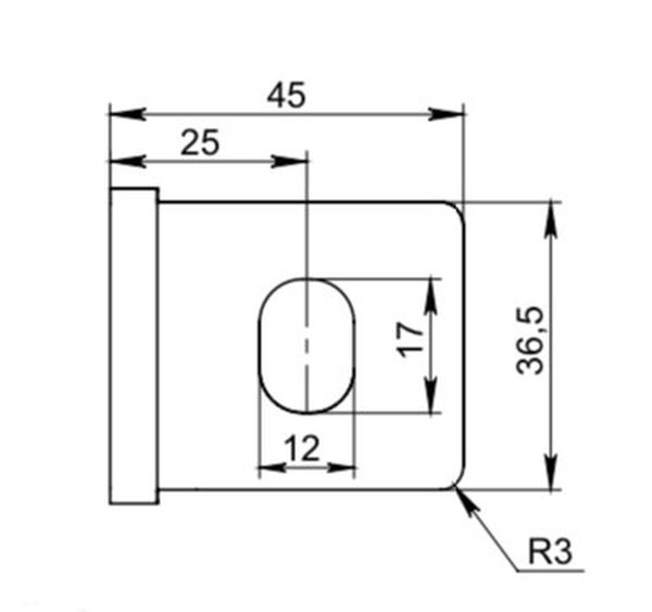 Замок навісний Aspect ЗН-С-Ш_73 в комплекті з вушками №1.11 краб (накладний) 