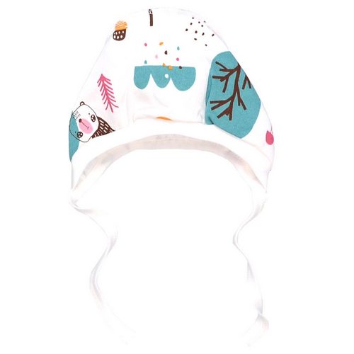 Чепчик дитячий Татошка р.1 молочний із принтом 0502207зві