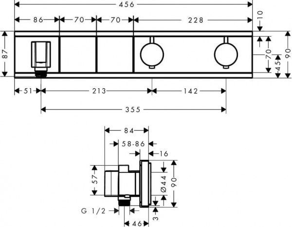 Смеситель для душа Hansgrohe Rainselect (15355600)