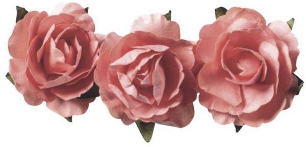 Набор бумажных цветов для декора самоклеящиеся персиковые 2,5 см 217611008 12 шт. Knorr Prandell