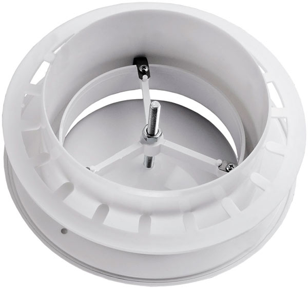 Анемостат Вентс А 150 ВРФ 301 пластик белый 