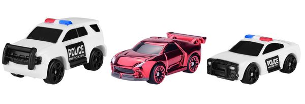Игрушечный набор Micro Machines Полицейская погоня Руби Чейз (3 шт.) W3 6625990