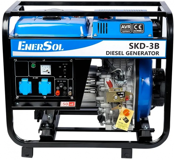 Електрогенераторна установка EnerSol 2,8 кВт / 3 кВт 230 В SKD-3B дизель