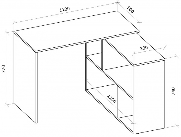 Стол письменный Грейд Бремен Дуб крафт золотой 