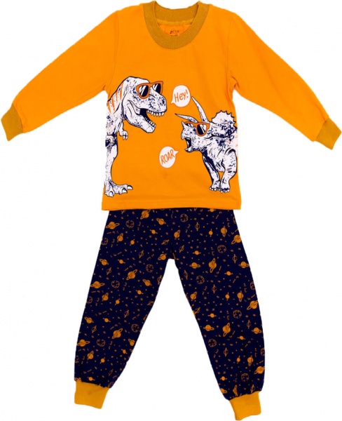 Піжама для хлопчиків KOSTA р.122–128 помаранчевий 2199-3 