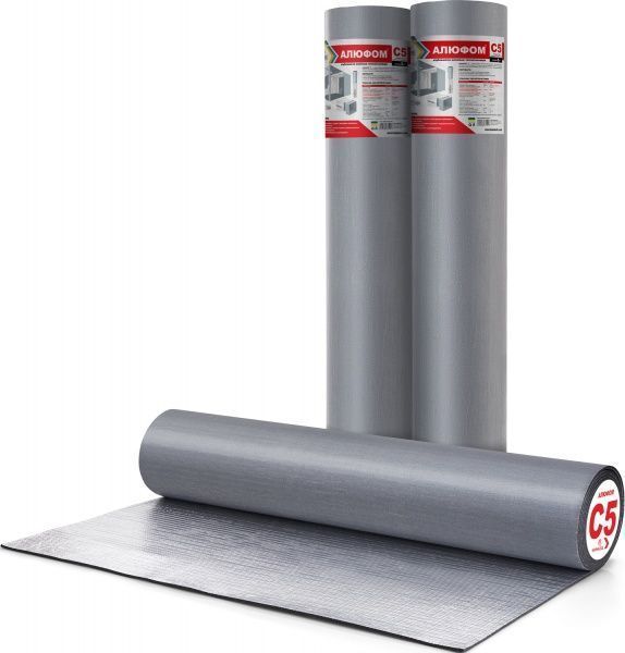 Полотно Normaizol фольговане самоклеюче алюфом 5 м.п 5 мм