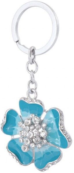 Набор LANGRES подарочный Bloom: ручка шариковая + брелок синий 