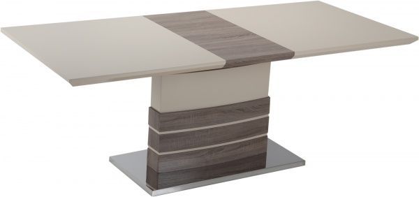 Стіл обідній GT Racer KY8105 (140-180x80x76) Beige/Wooden 