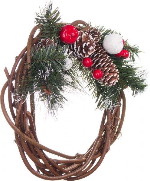 Вінок новорічний d250 мм W01-1228/22 