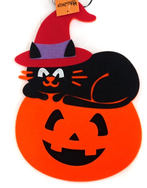 Декор из фетра Кот на тыкве Аплі-Краплі