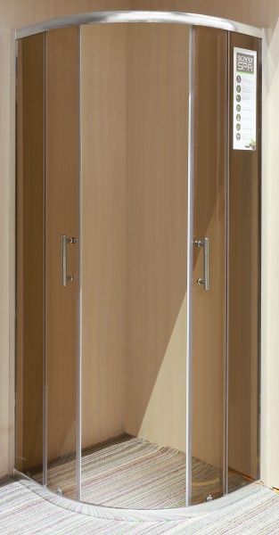 Душова кабіна ScandiSPA Smart 80x80 профіль хром, скло чайне