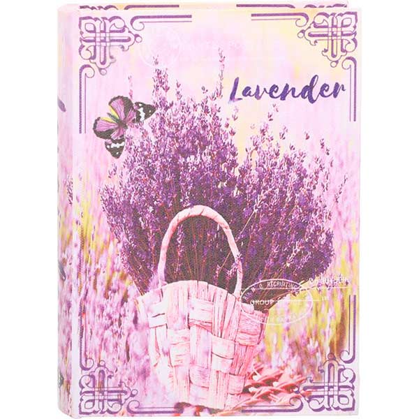 Шкатулка-книга Лаванда в корзине 25x18x5,5 см