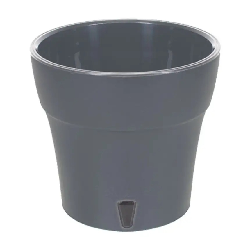 Вазон пластик Dali круглий антрацит 1,2 л Santino (2022967)